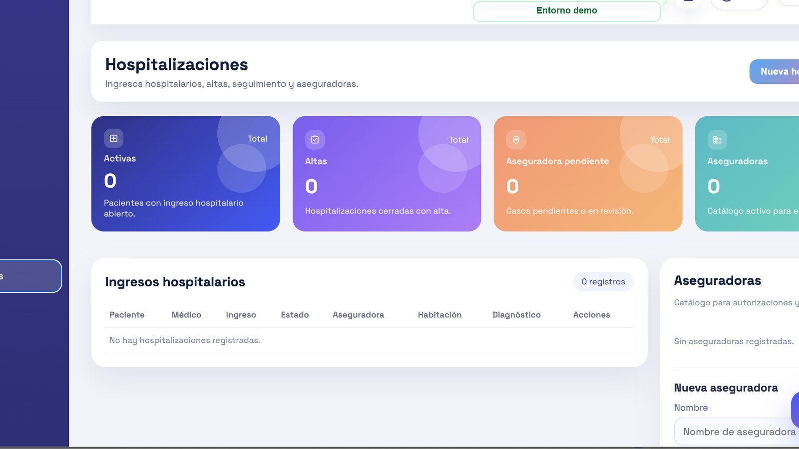 Hospitalizaciones y aseguradoras en Daktarisys